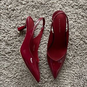 Cherry Mini Heels Pumps